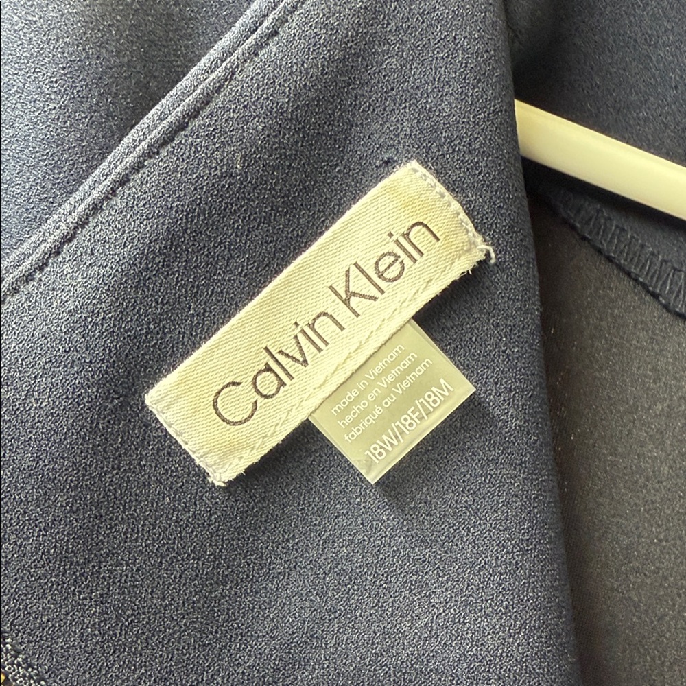 Calvin Klein Navy Long Sleeve Dress - Picture 2 of 12